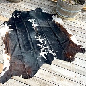 Black and White Cowhide Rug